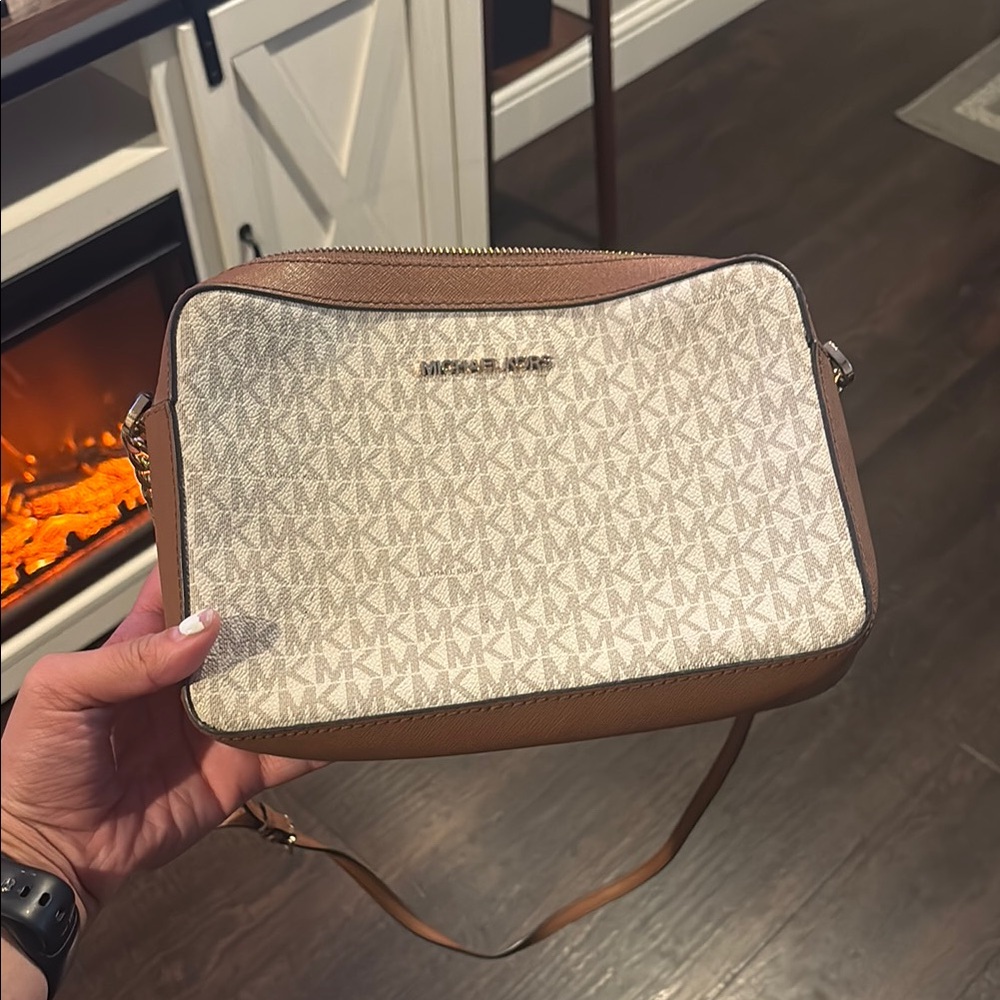 Micheal Kors brown cross body bag